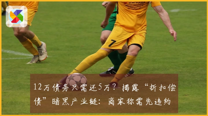 12万债务只需还5万？揭露“折扣偿债”暗黑产业链：商家称需先违约才能办理